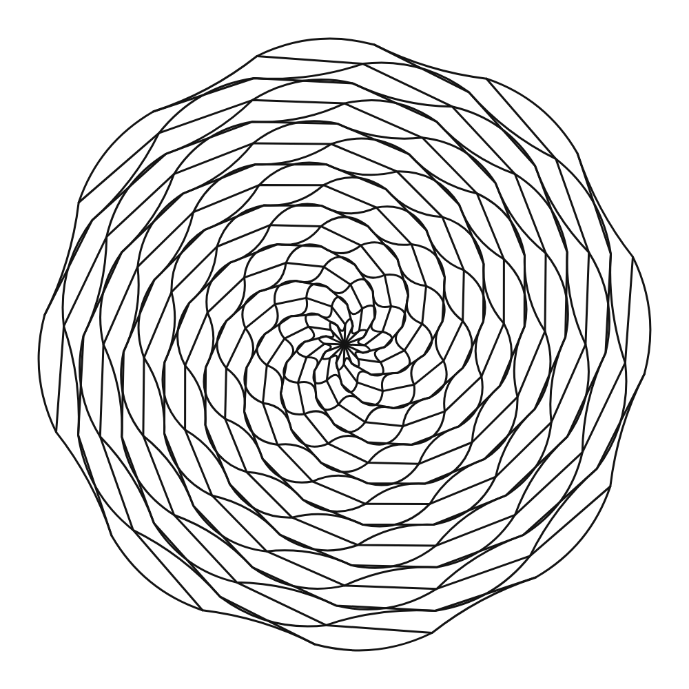 A Hypnotic doodle pattern from the Doodles.live pack