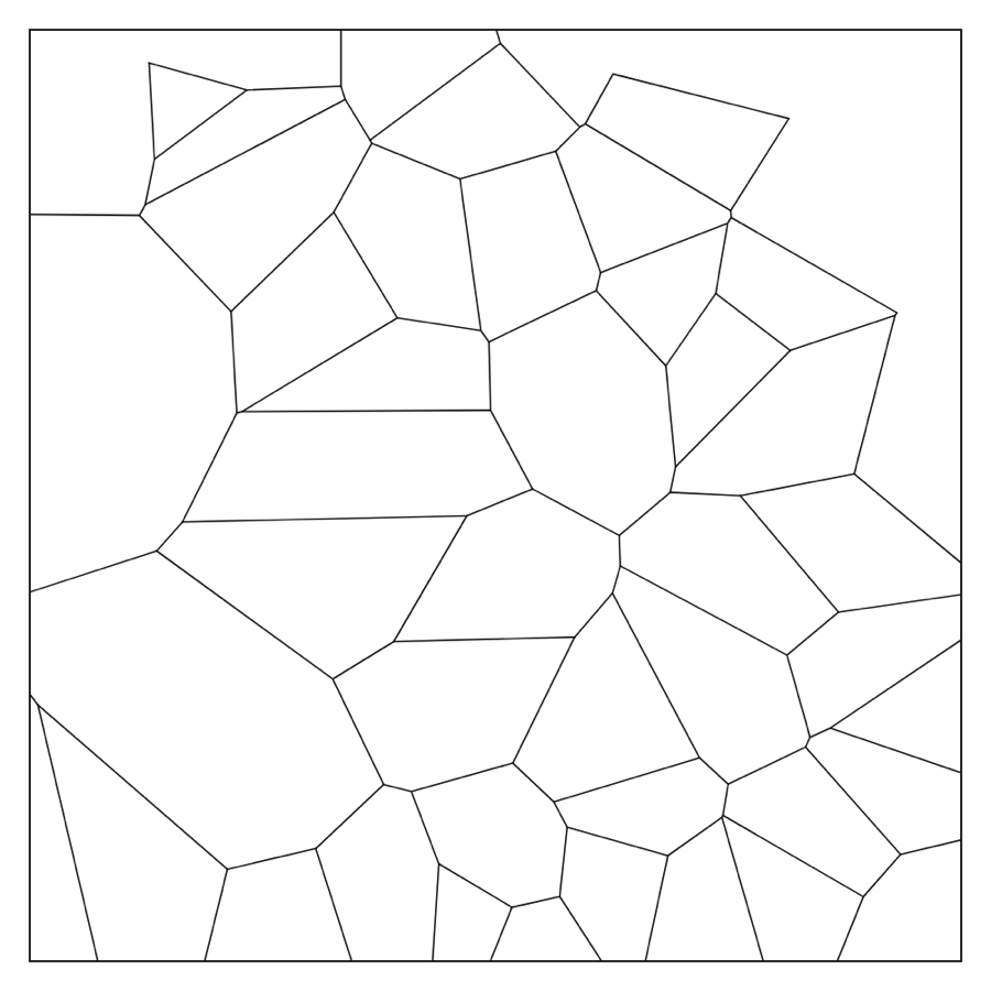 Generate a free printable Voronoi pattern on Doodles.live