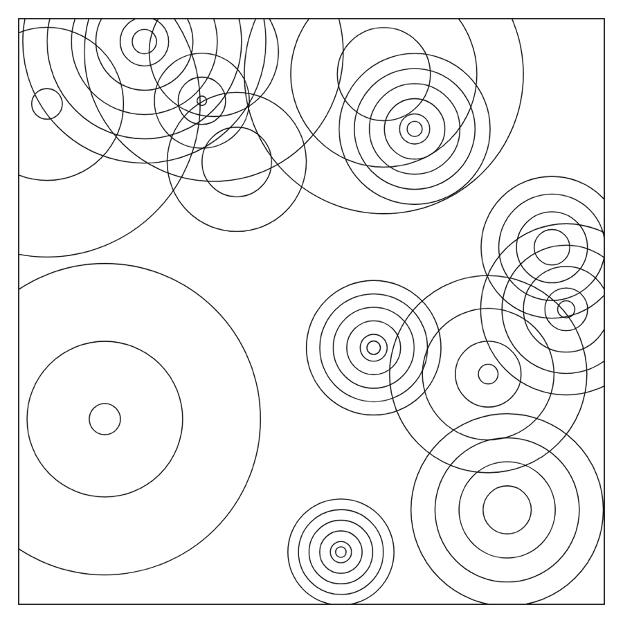 What a Bubbles pattern looks like, generated with Doodles.live