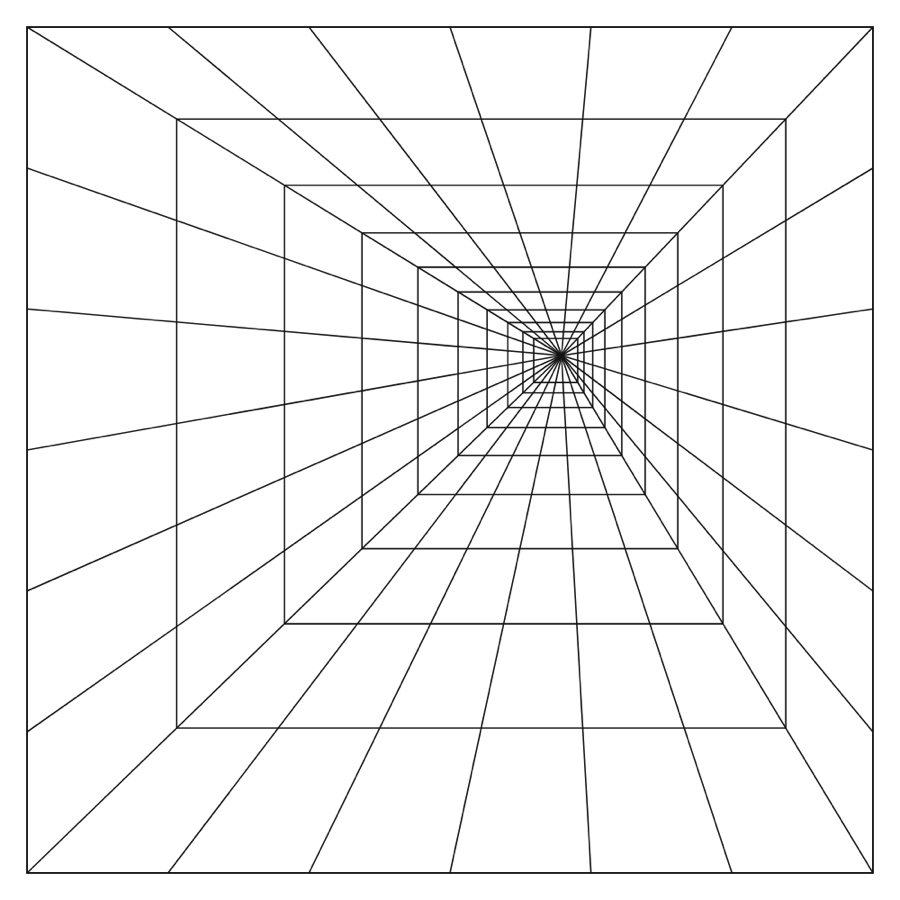What a Perspective pattern looks like, generated with Doodles.live