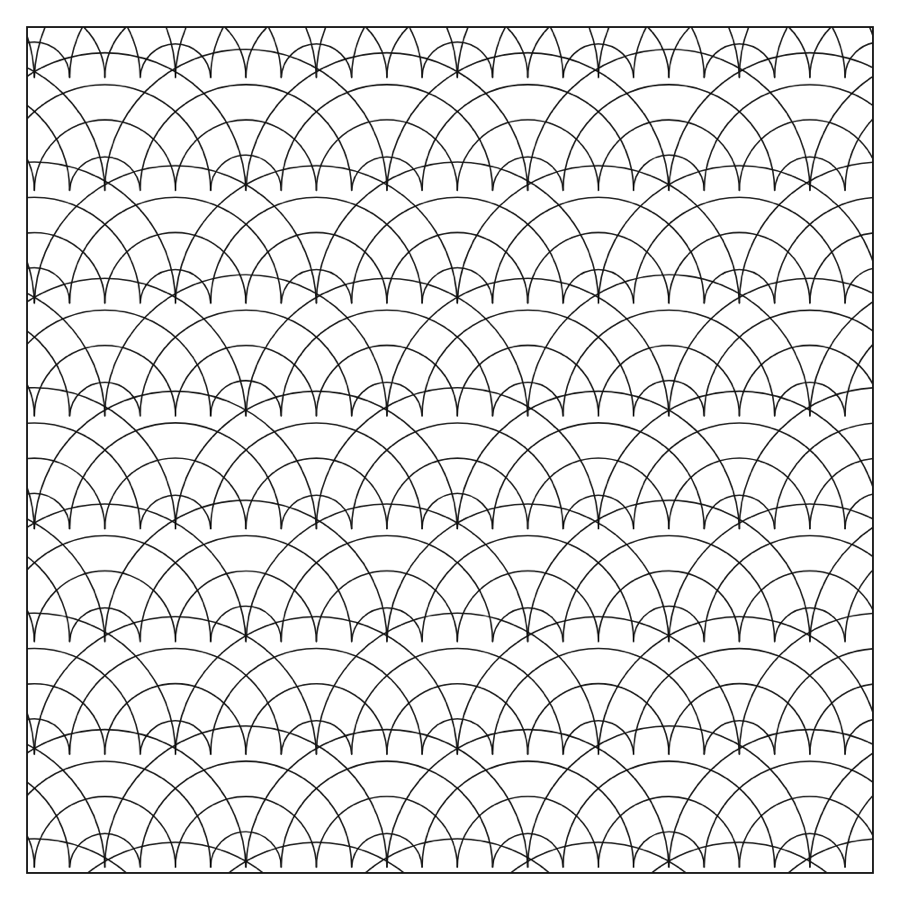 What a Scales pattern looks like, generated with Doodles.live