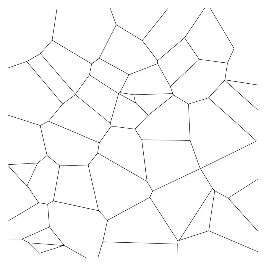What a Voronoi pattern looks like, generated with Doodles.live